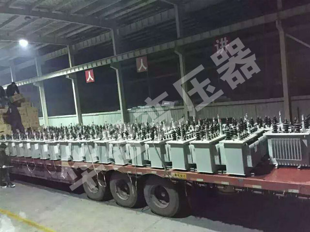 湖北非晶合金变压器发货现场